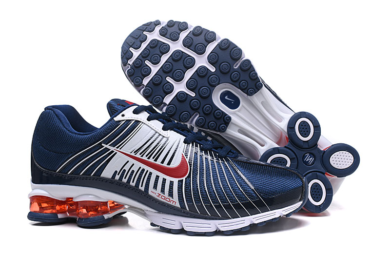 2018 Nike AIR Shox Royal Blue White Red Shoes